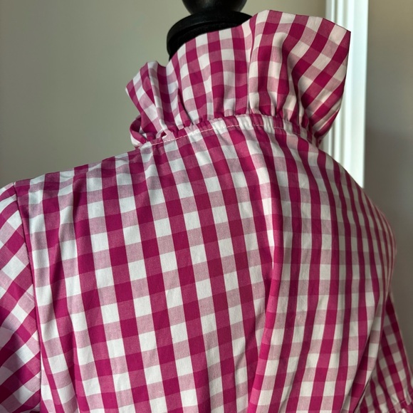 Elizabeth Wilson Designs Pink Ruffle Maxi Wrap dress - Picture 5 of 7